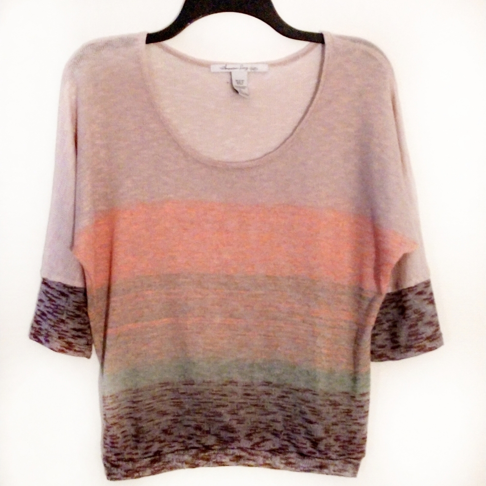 American Rag Earth Tone scoop Neck Top